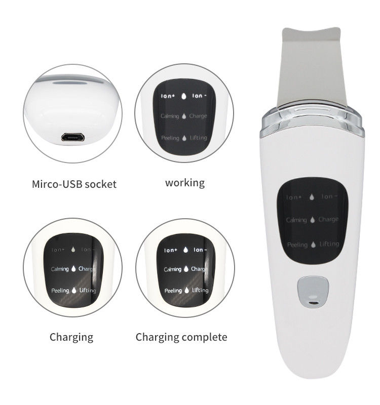 Mini draagbare ultrasoon huidscrubber voor diep reiniging en huidverjonging