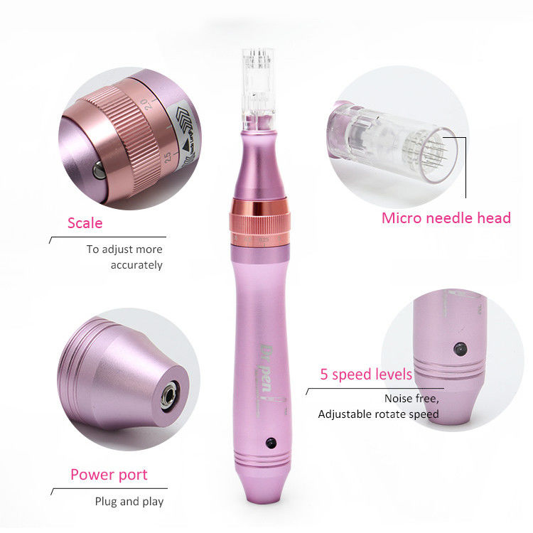 CE M7 Microneedle System Elektrische Derma Pen voor lichaam Gezicht Lippen en ogen Verjonging
