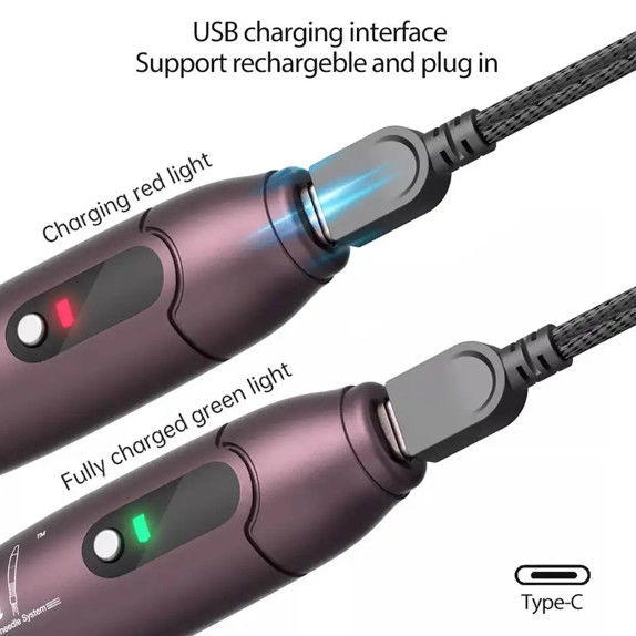 Electric Dermapen 2023 A10 Derma Pen Naalden voor huidverjonging en 5 snelheidsniveaus