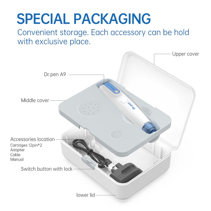 Nieuwste draadloze Derma Pen Dr Pen Krachtige Microneedling Pen Micro naald Drpen Ultima A9