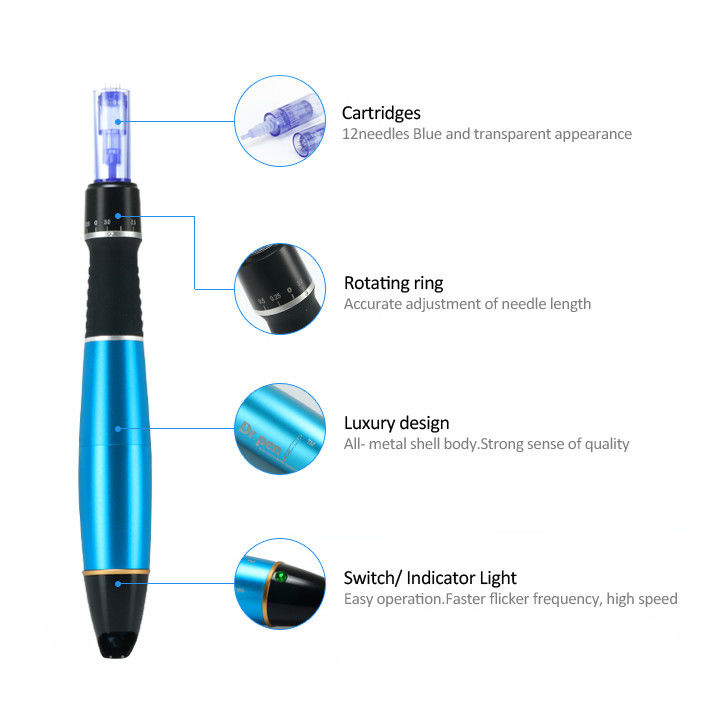 IT-plugs Type Draadloze Dermapen voor een effectieve behandeling van fijne lijnen en rimpels