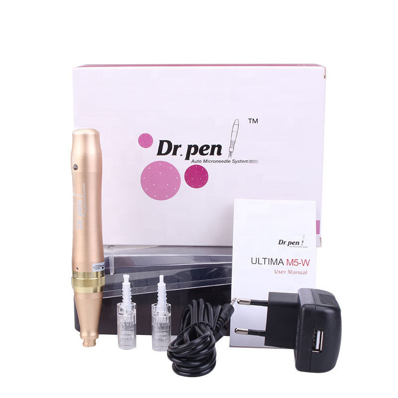 Revitaliseer de huid met Dr Pen M5-W Gold Dermapen en 1/3/7/9/12/24/36/42 naalden