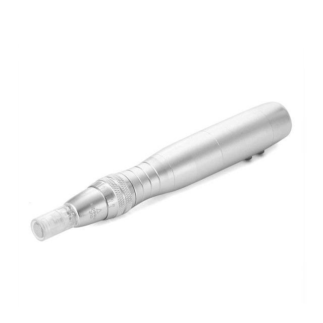 Zilveren lichaamskleur 7 kleur LED fotonelektrische derma pen voor huidverjonging functie