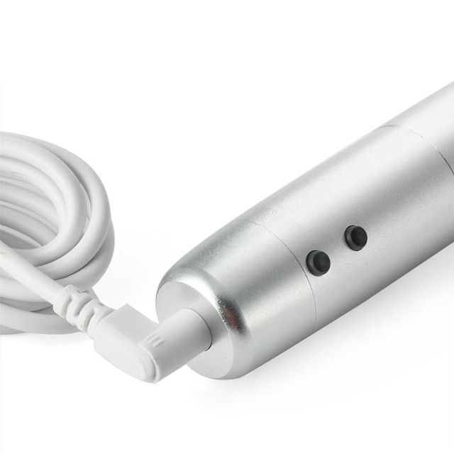 Zilveren lichaamskleur 7 kleur LED fotonelektrische derma pen voor huidverjonging functie