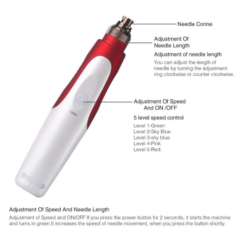 Bajonet Type Naald Dr. Derma Pen N2-W De Ultieme Oplossing voor Onder-Oog Zwelling