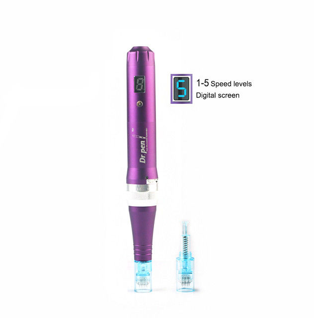 Aluminium legering lichaam Dr pen X5 Derma Pen Auto Microneedle System Verstelbare naaldlengten voor UK Plugs