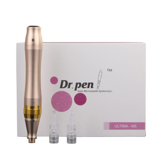 Plastic en chirurgisch stalen naaldmateriaal Het geheim van het succes van M5-C Gold Dermapen