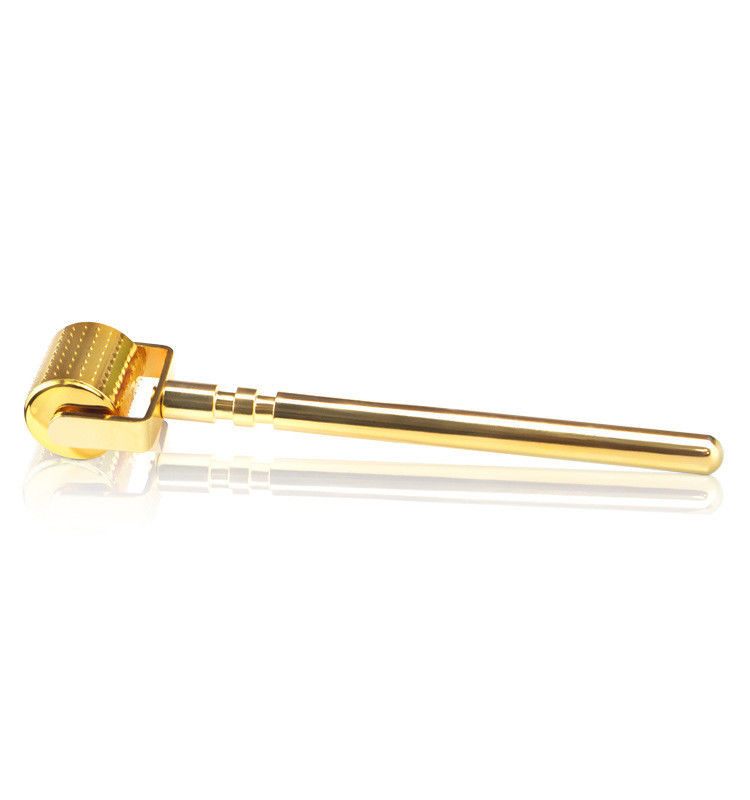 Nieuwste Home Metal Gold Silver Derma Roller Met 192 Titanium Naald Voor Baardgroei