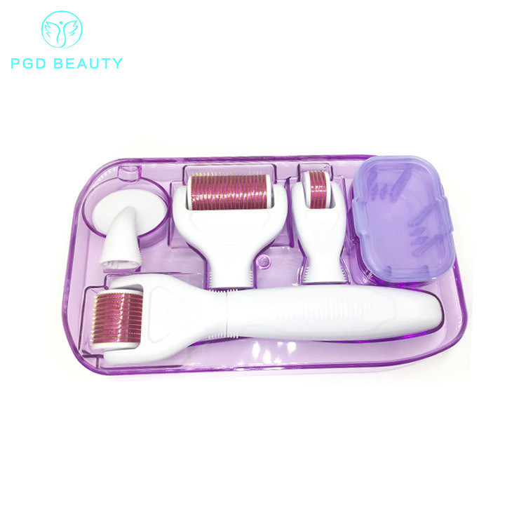 Derma rollen systeem en naald materiaal roestvrij staal / titanium 6 In 1 Derma Roller