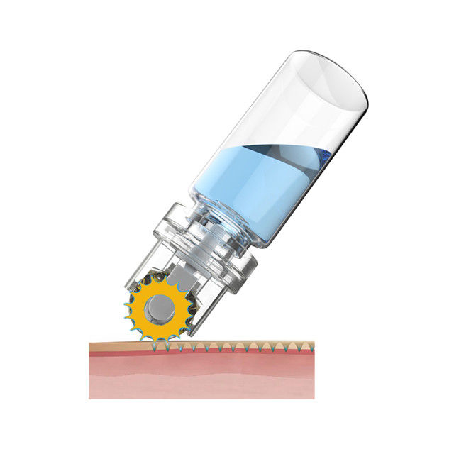 CE goedgekeurd 64 Gold Tips Hydra Microneedle Titanium Derma Roller voor hyaluronzuur