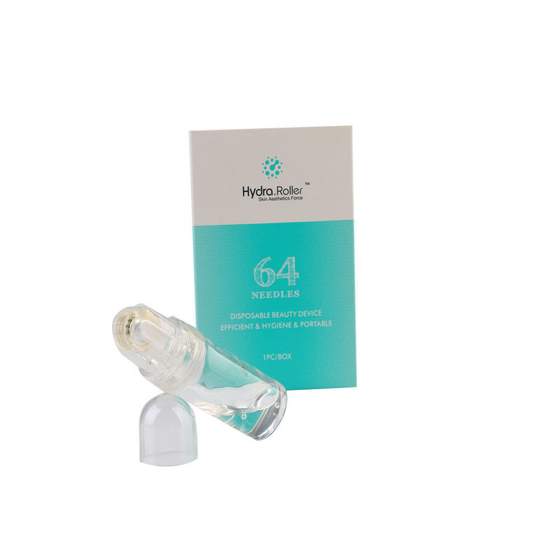 CE goedgekeurd 64 Gold Tips Hydra Microneedle Titanium Derma Roller voor hyaluronzuur