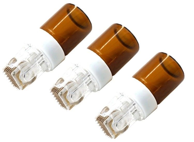 NO Plugs Type Nieuw ontworpen 42/150Goud Titanium Microneedle Hydra Stamphydra Roller voor huidverjonging