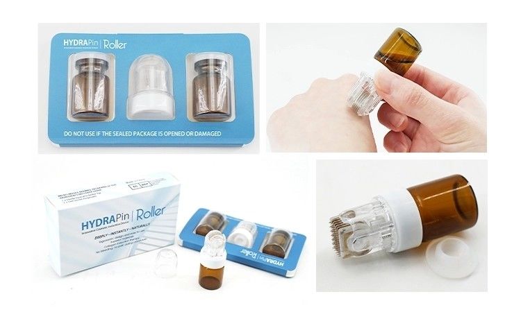NO Plugs Type Nieuw ontworpen 42/150Goud Titanium Microneedle Hydra Stamphydra Roller voor huidverjonging