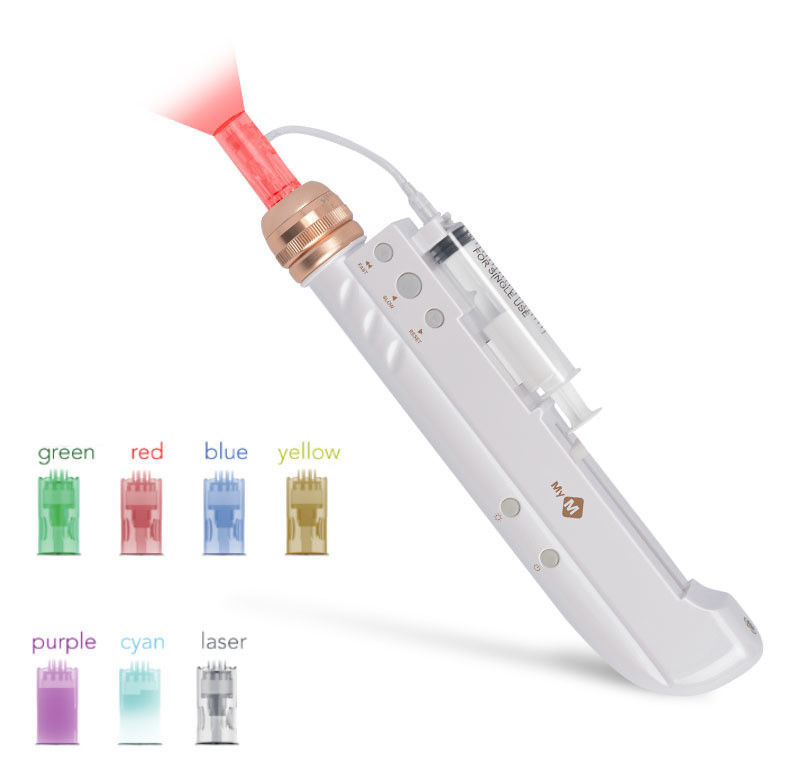 7 Lights Nano Derma Pen Elektrische Microneedle Pen voor borstvergroters en gezichtsverzorging